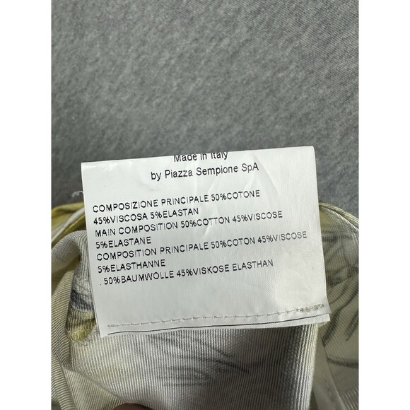 PIAZZA SEMPIONE Audrey Abstract Pants Size IT 46 US 10 AOP All Over Print - Picture 3 of 7
